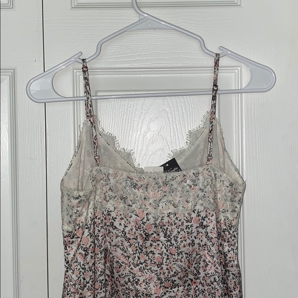 Floral Lace Silk Dress - Picture 2 of 3